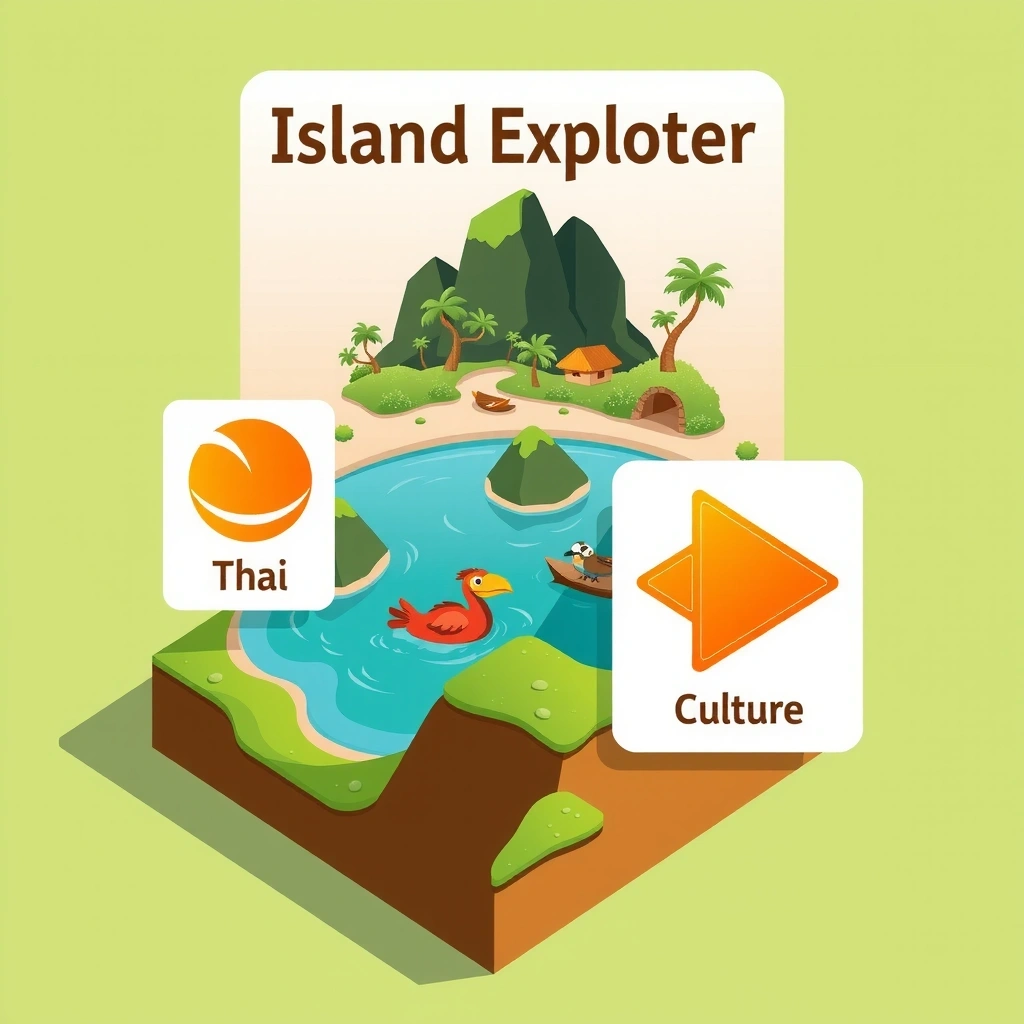 Island Explorer educational game screenshot
